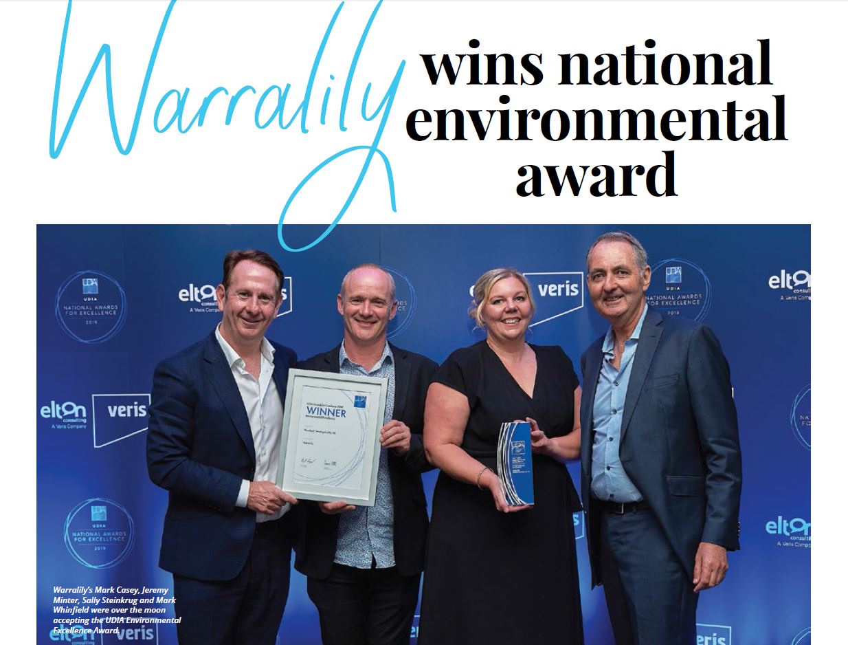 Warralily Wins National Environmental Award